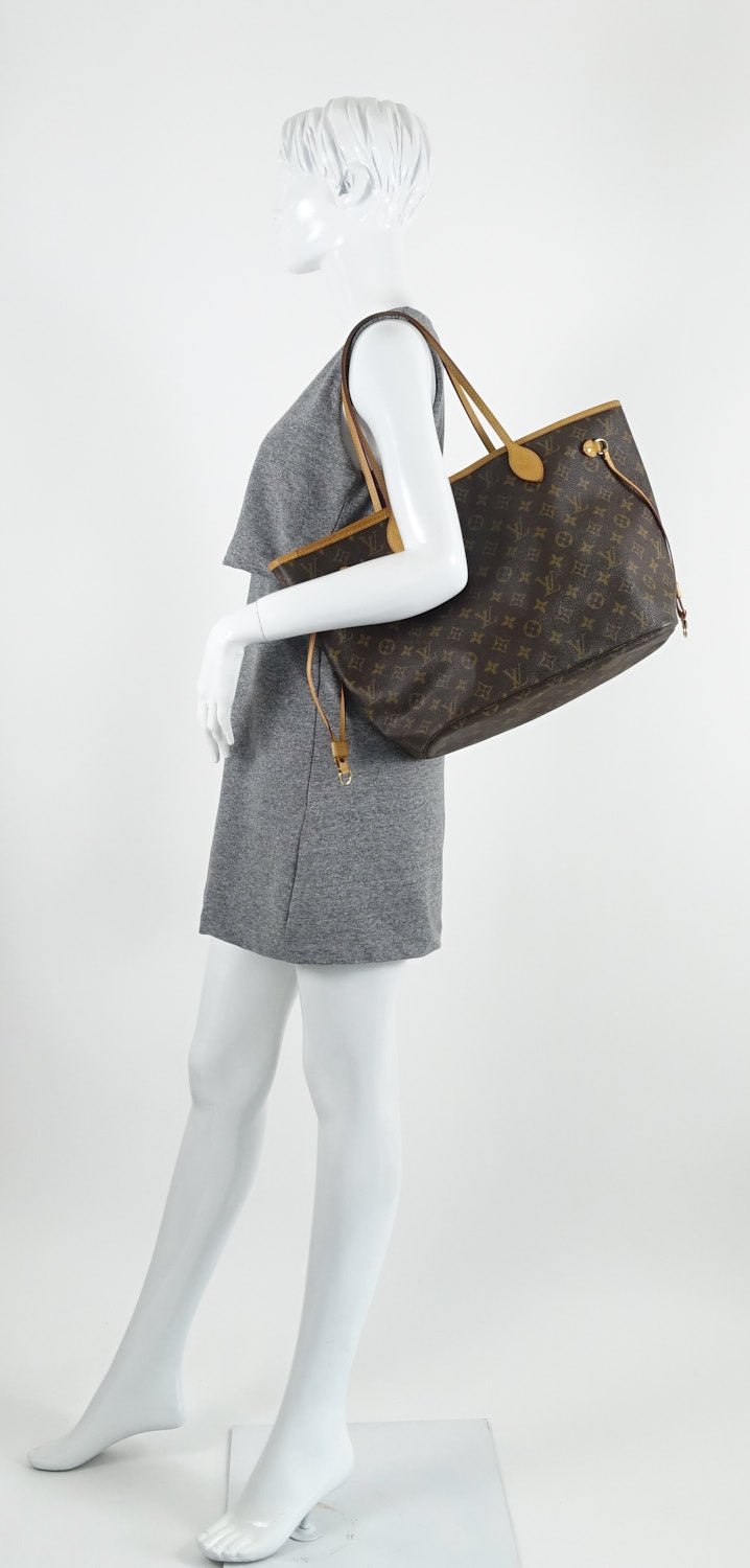 neverfull mm monogram canvas shoulder bag
