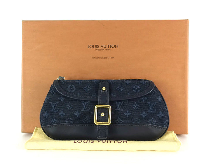 anne sophie mini lin canvas clutch bag