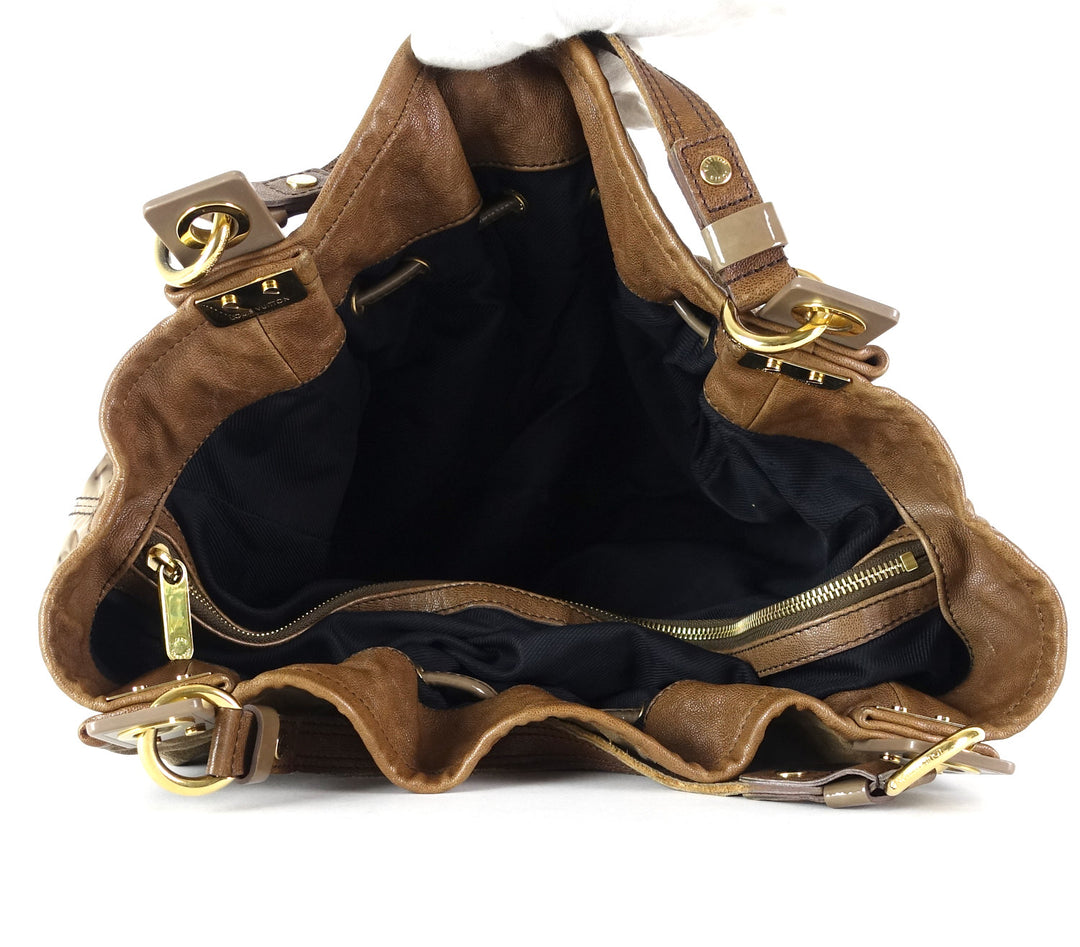 irene monogram suede hobo bag