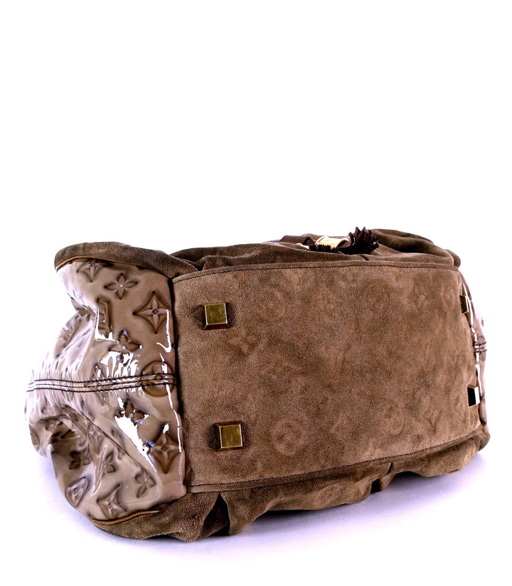 irene monogram suede hobo bag