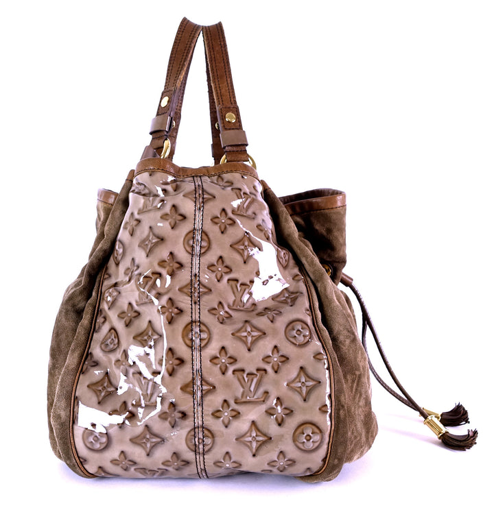 irene monogram suede hobo bag