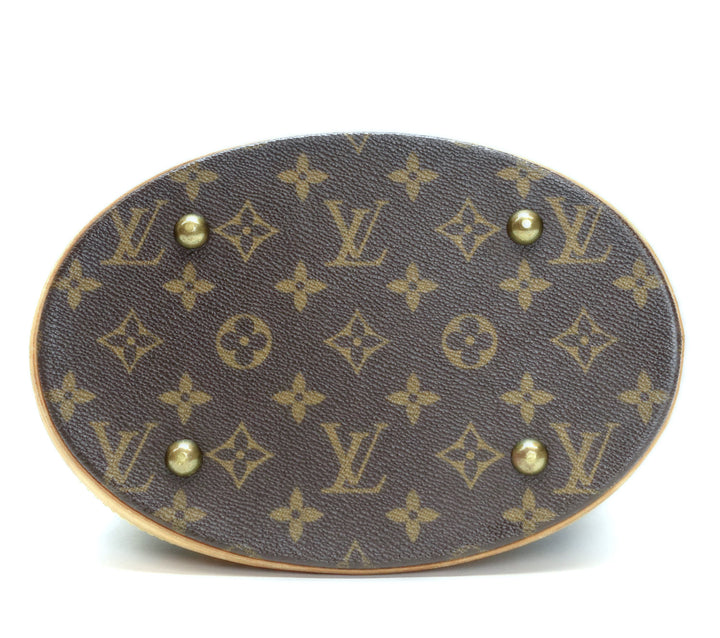 petit bucket monogram canvas shoulder bag with pochette bag