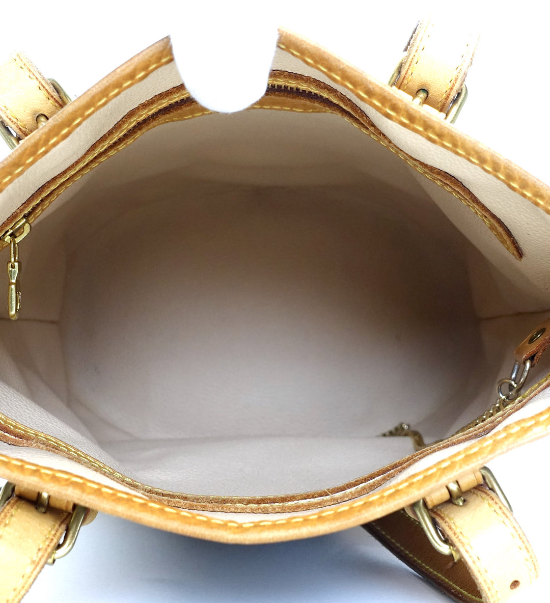 petit bucket monogram canvas shoulder bag with pochette bag