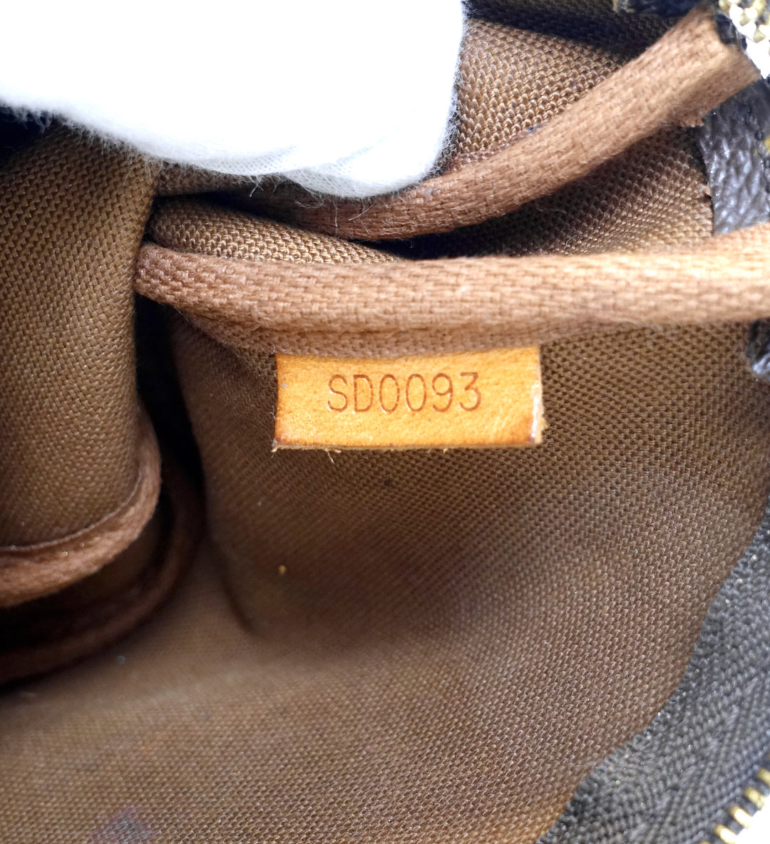 petit bucket monogram canvas shoulder bag with pochette bag