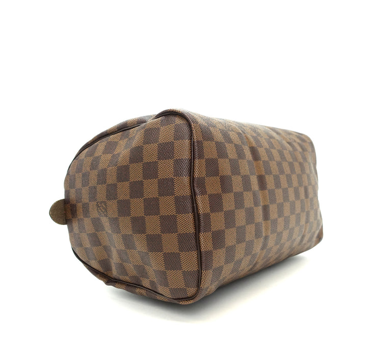 speedy 30 damier ebène canvas handbag