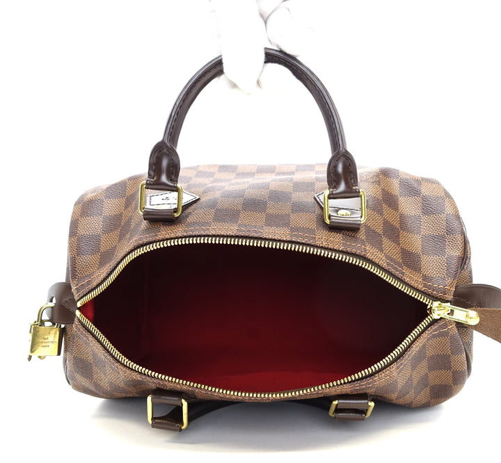 speedy 30 damier ebène canvas handbag