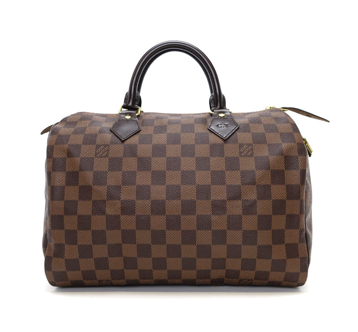 speedy 30 damier ebène canvas handbag