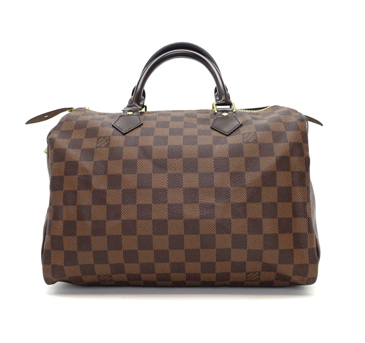 speedy 30 damier ebène canvas handbag