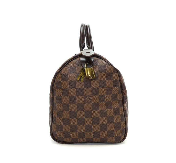 speedy 30 damier ebène canvas handbag