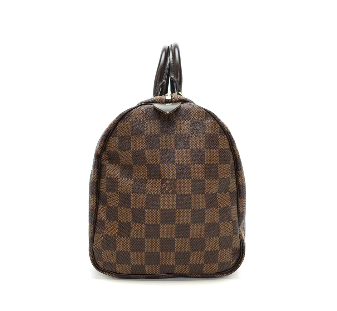 speedy 30 damier ebène canvas handbag