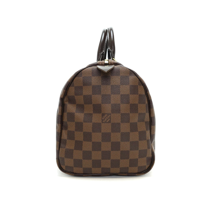 speedy 30 damier ebène canvas handbag