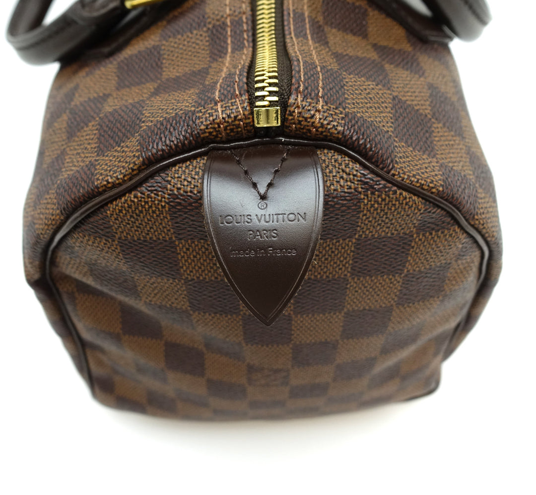 speedy 30 damier ebène canvas handbag