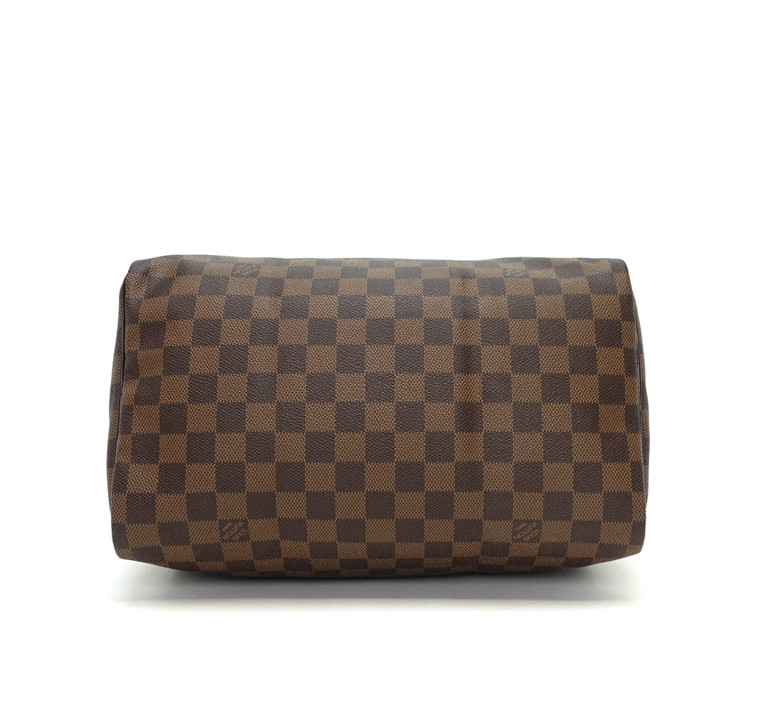 speedy 30 damier ebène canvas handbag