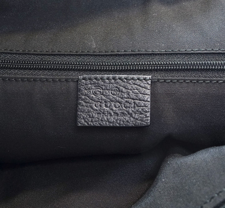 abbey monogram canvas zip tote bag