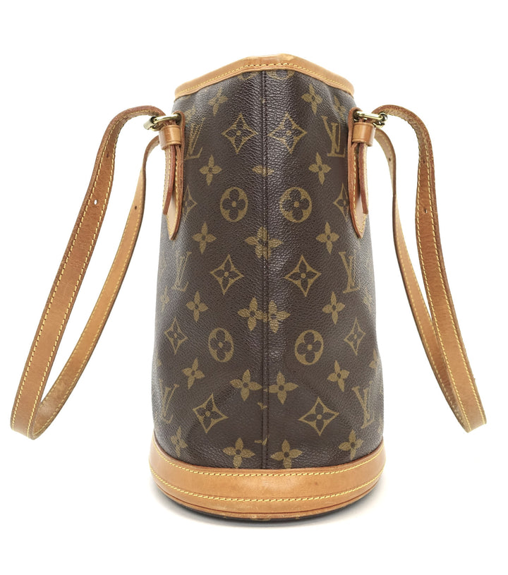 petit bucket monogram canvas tote bag