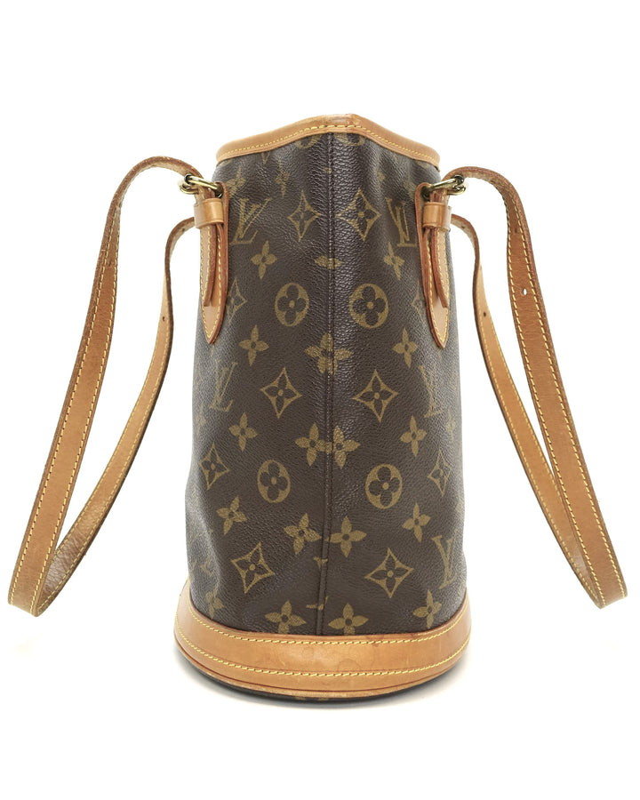 petit bucket monogram canvas tote bag