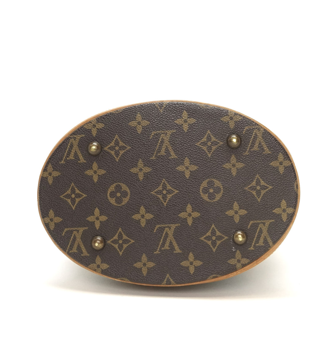petit bucket monogram canvas tote bag