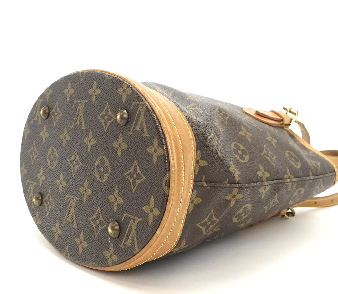 petit bucket monogram canvas tote bag
