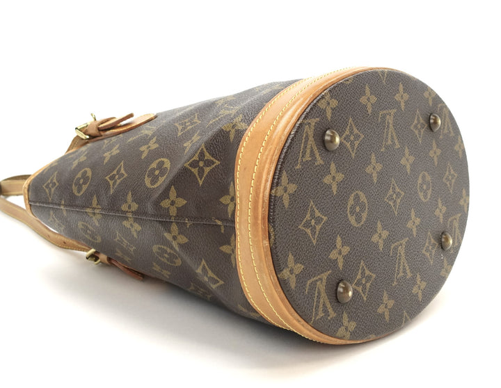 petit bucket monogram canvas tote bag