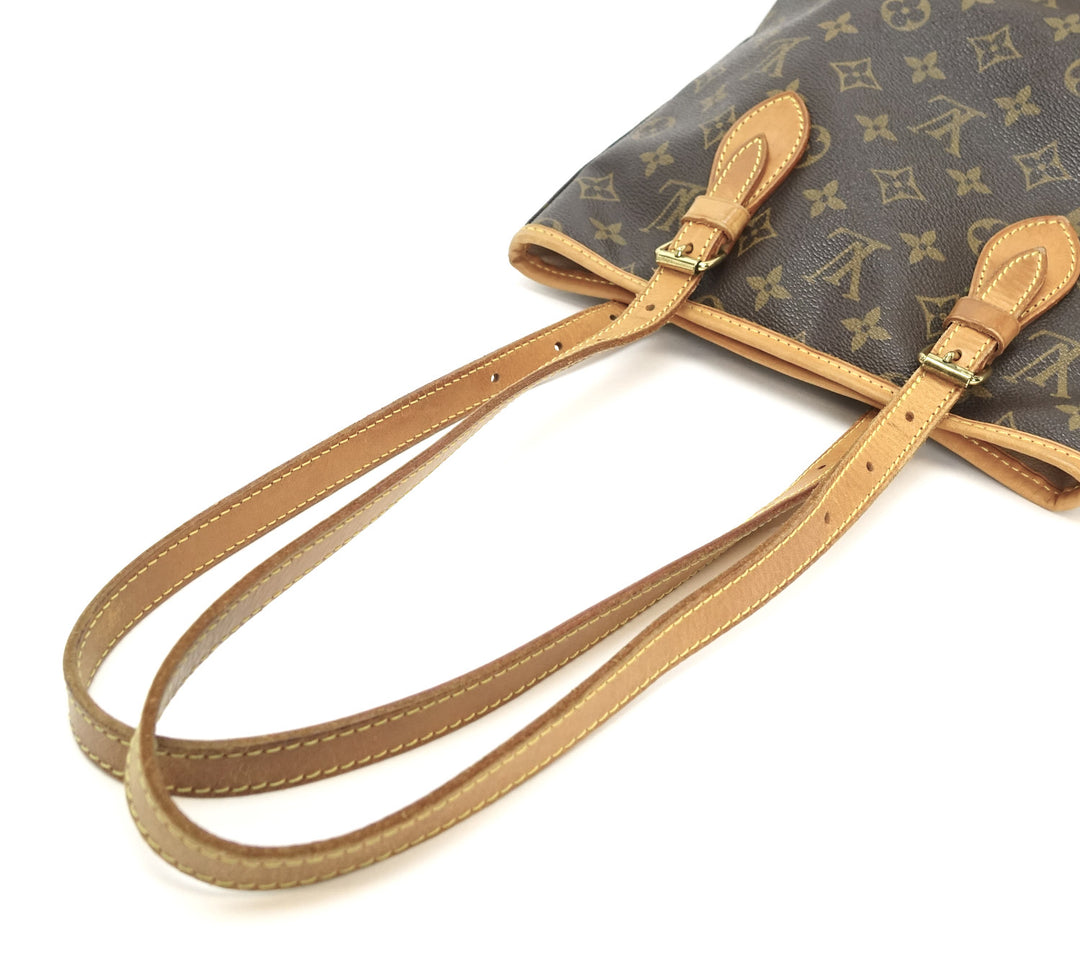 petit bucket monogram canvas tote bag