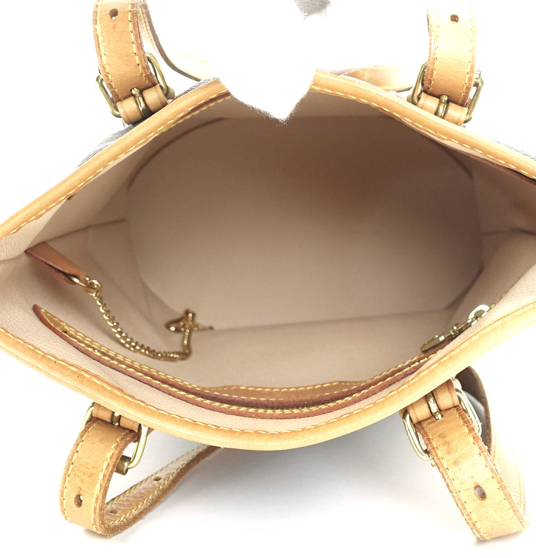 petit bucket monogram canvas tote bag