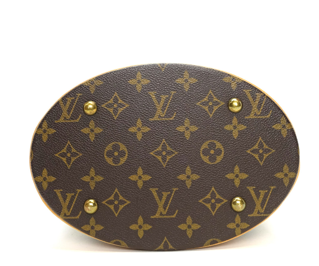 petit bucket monogram canvas tote bag