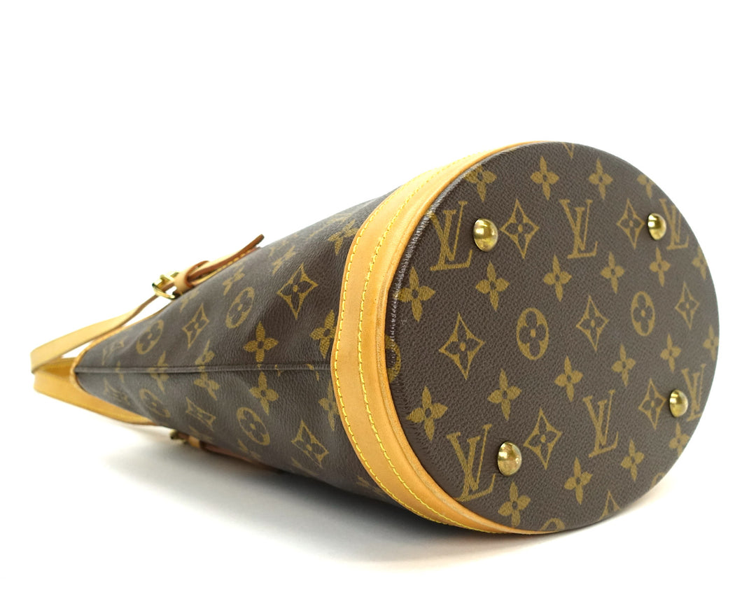 petit bucket monogram canvas tote bag