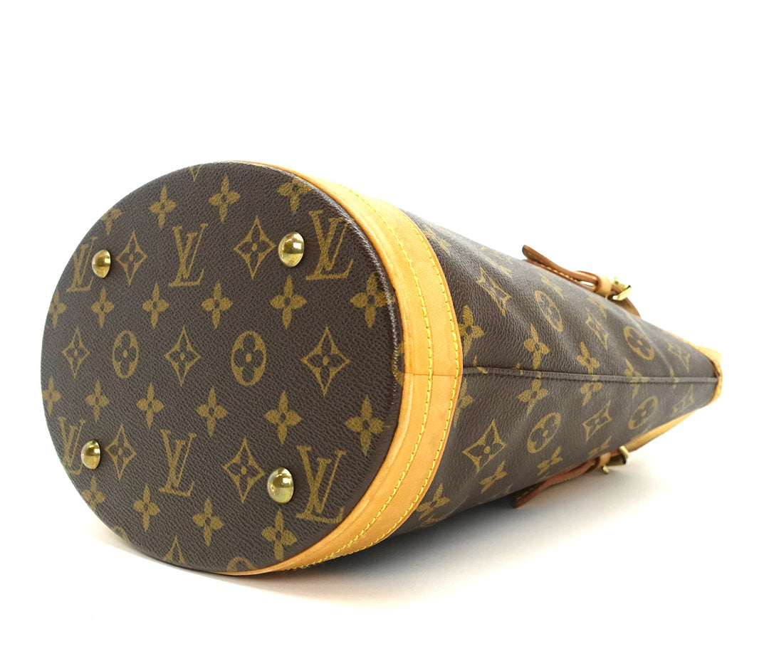 petit bucket monogram canvas tote bag