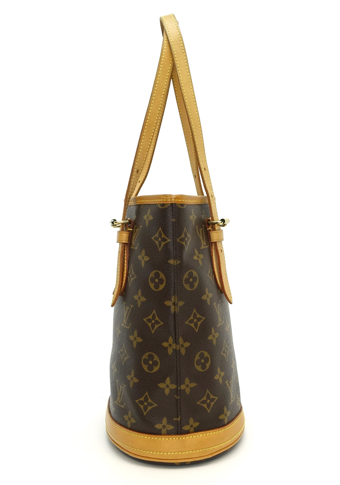 petit bucket monogram canvas tote bag