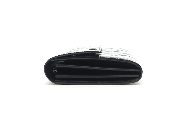 sarah monogram vernis leather wallet