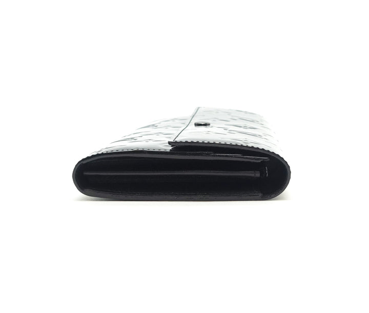 sarah monogram vernis leather wallet