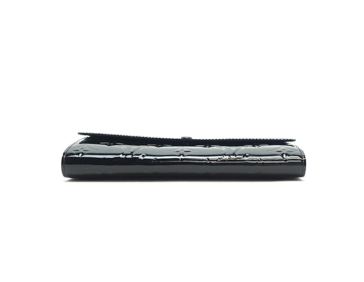 sarah monogram vernis leather wallet