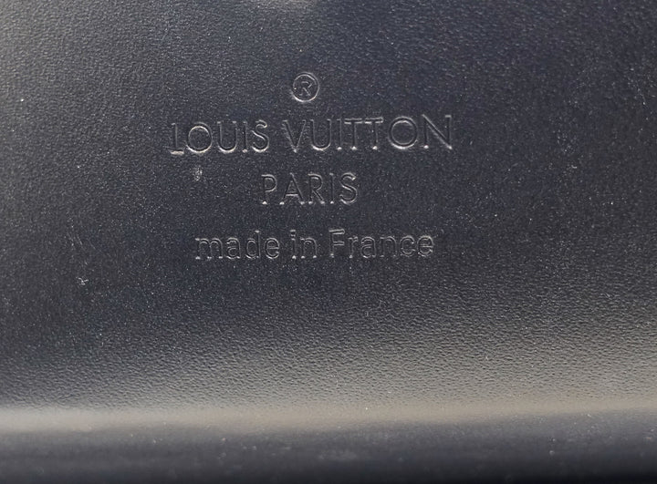 sarah monogram vernis leather wallet