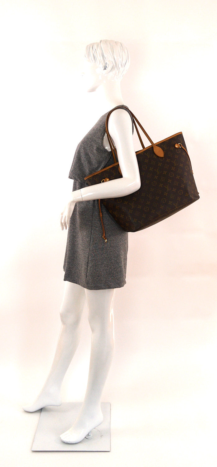 neverfull mm monogram canvas tote bag