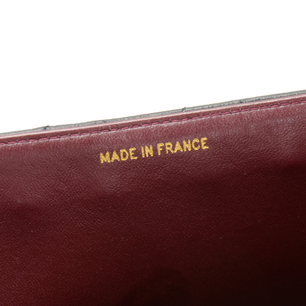 12" lambskin leather single flap shoulder bag
