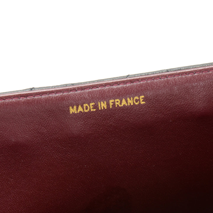 12" lambskin leather single flap shoulder bag