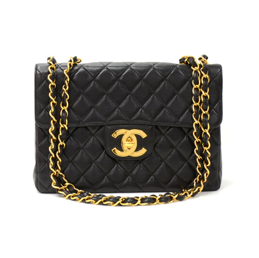 12" lambskin leather single flap shoulder bag