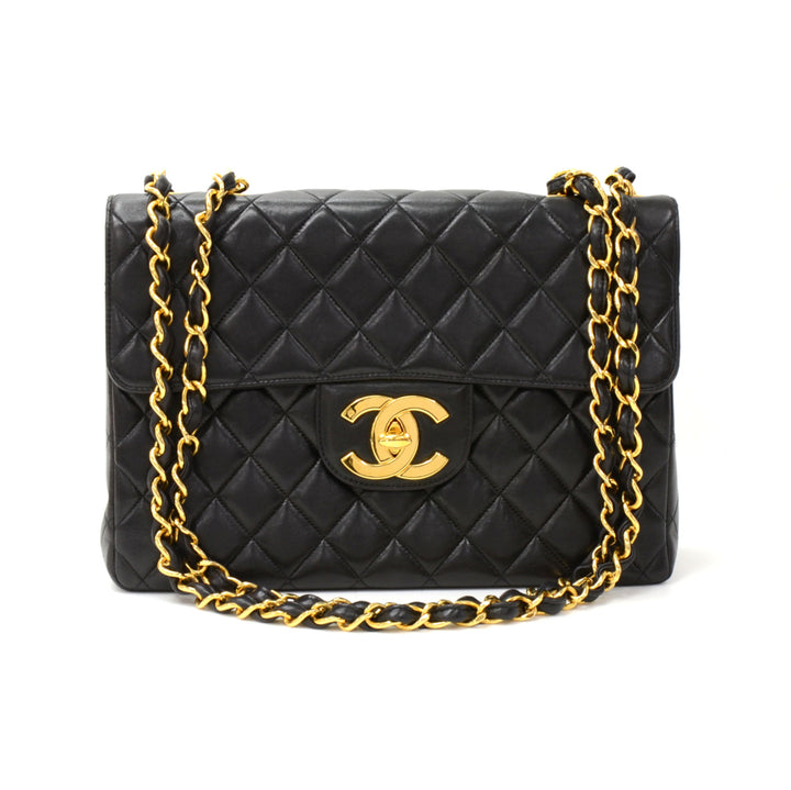 12" lambskin leather single flap shoulder bag