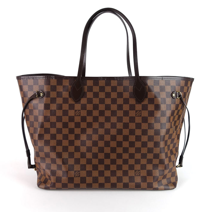 neverfull gm damier ebène canvas tote bag