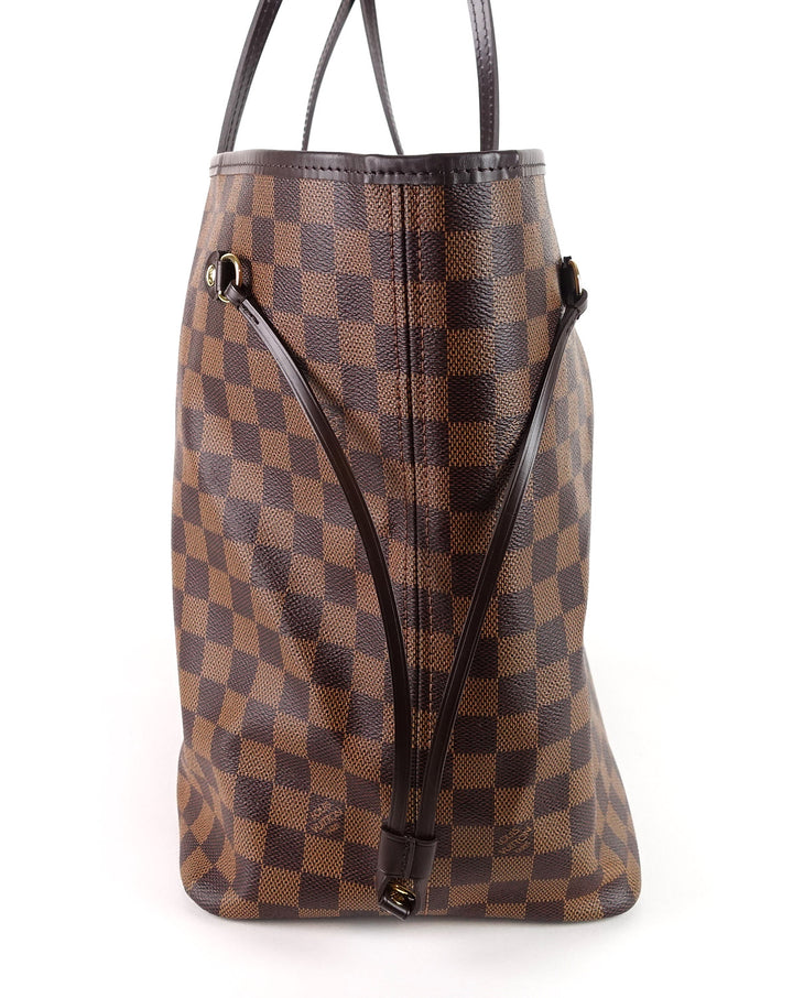 neverfull gm damier ebène canvas tote bag