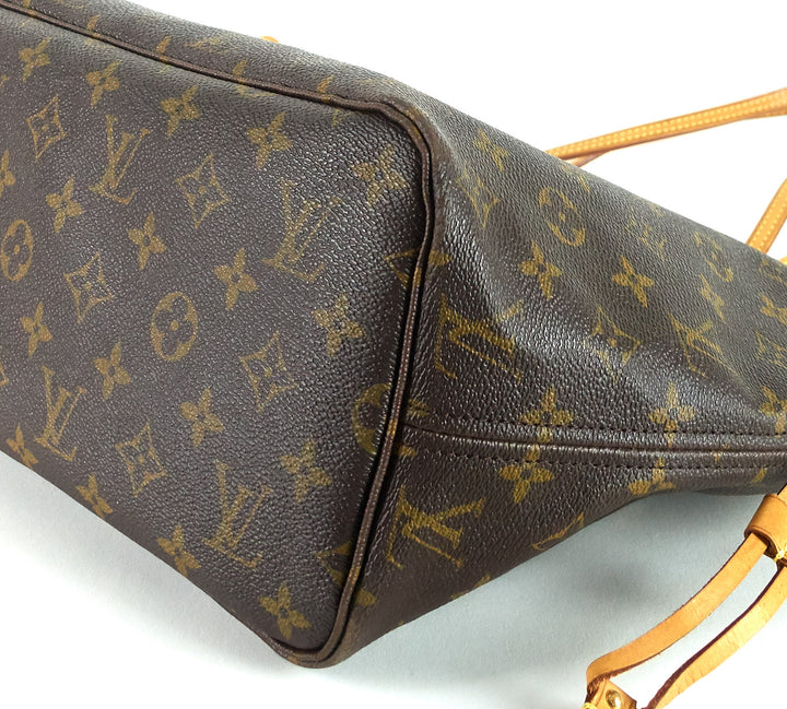 neverfull mm monogram canvas tote bag
