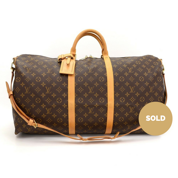 keepall 60 bandouliere monogram canvas travel bag