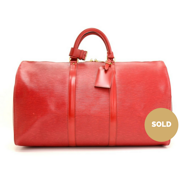 keepall 50 epi leather travel bag