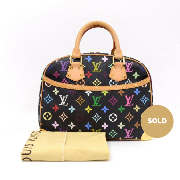 multicoloured monogram canvas trouville handbag