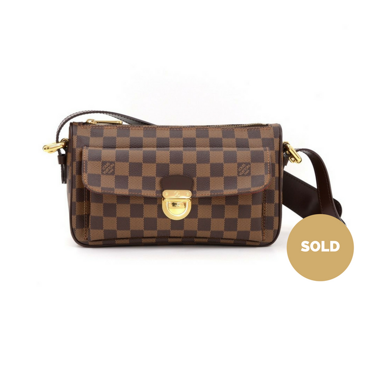 ravello gm damier ebène canvas shoulder bag