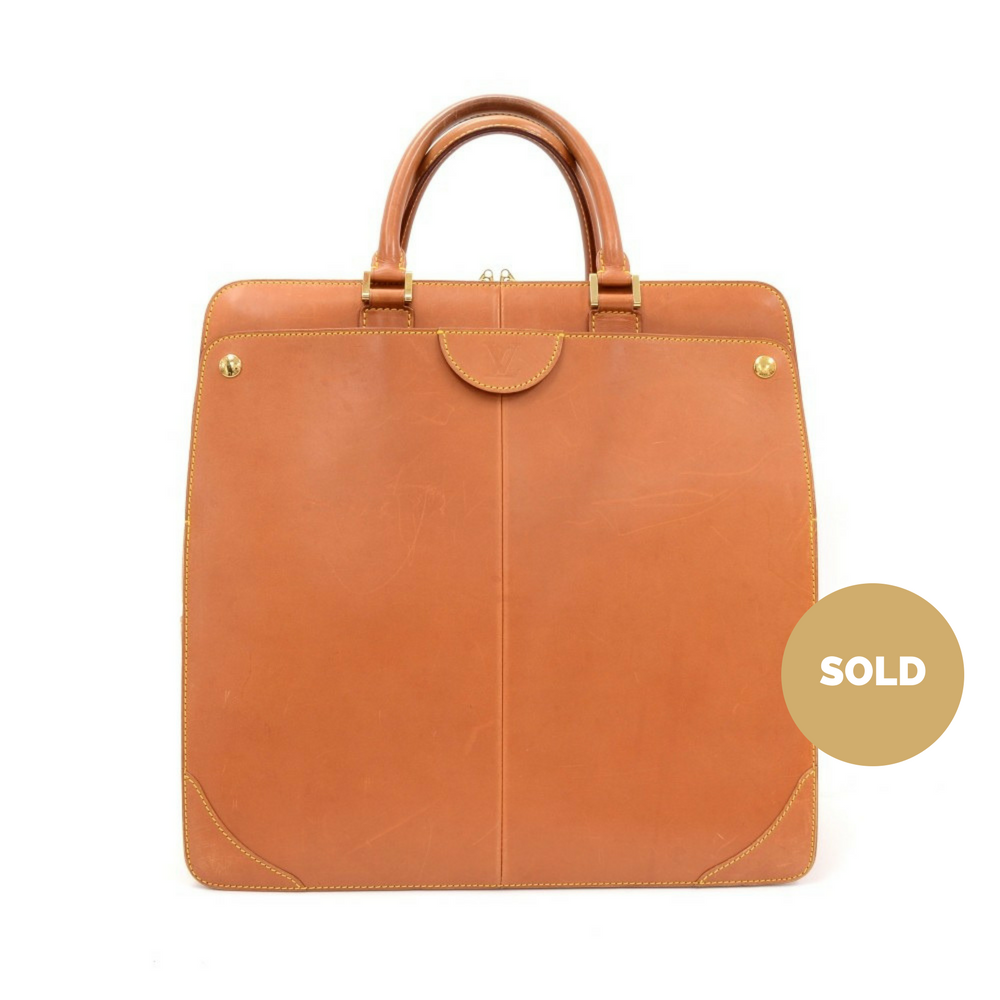 negev pm nomade leather briefcase bag