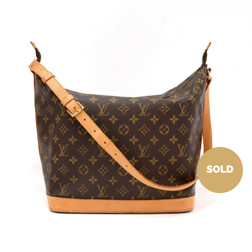 amfar monogram canvas shoulder bag