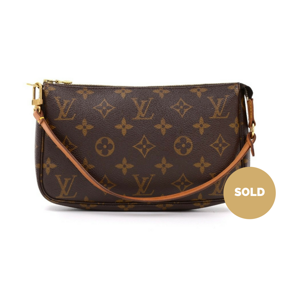 pochette accessoires monogram canvas evening bag