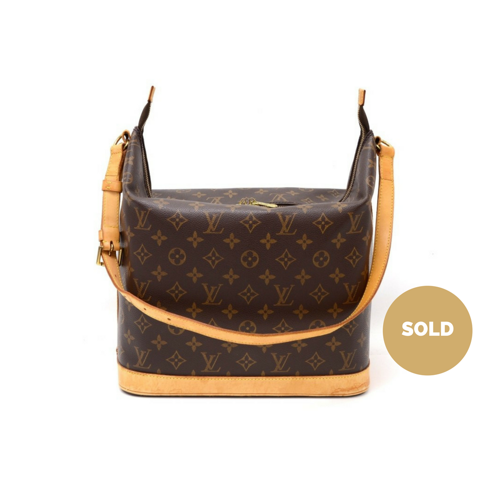amfar monogram canvas shoulder bag