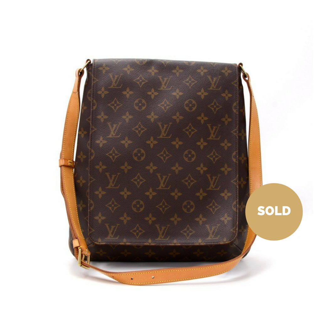 large musette monogram canvas shoulder bag